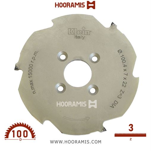 تیغ اره الماسه  لمینیت بر و چوب بر  6 دندانه قطر  100 شفت  30 برند  کلین (Klein) ایتالیا |  کد رفرنس XAH100.10630 | XAH100.20622.jpg