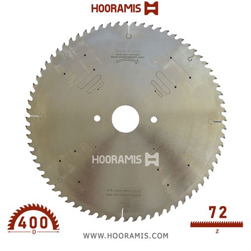 تیغ اره الماسه  لمینیت بر و MDF بر و پانل سایزینگ  72 دندانه قطر  400 شفت  60 برند  کلین (Klein) ایتالیا |  کد رفرنس XHC400.07260 | XHC400.07275.jpg