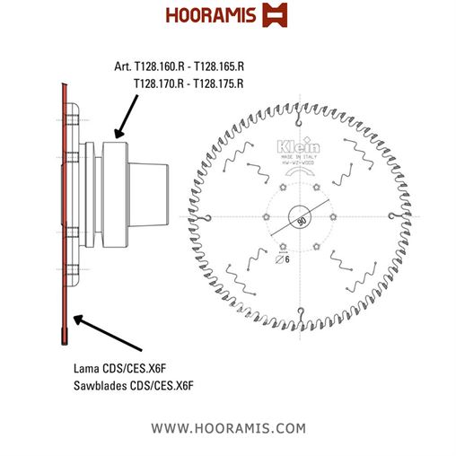 تیغ اره الماسه  چوب بر و نئوپان بر  60 دندانه قطر  250 شفت  30 برند  کلین (Klein) ایتالیا |  کد رفرنس CDS250.06030 | hw-trimming-and-finishing-saw-blades-for-hsk63-adapters-(3).jpg