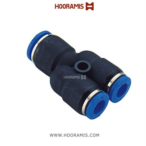 فیتینگ  سه راهی Y شکل پنوماتیک شلنگ به شلنگ 6 میلیمتر