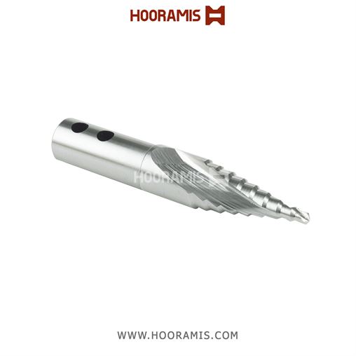 مته اختصاصی نوک دار پله ای دوکاناله 19*113*70*4.3 از جنس HSS-E جهت فرزکاری و سوراخکاری در پروفیلهای  uPVC در ماشین  ARTIKON-SETINO 